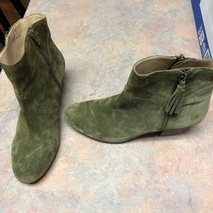 Green Nine West Fancy Booties